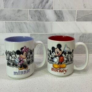 Disney Parks Mickey & Minnie Mouse Emotions Mug Set